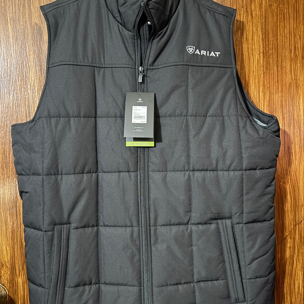 Ariat Men's Dark Gray Quilted Vest